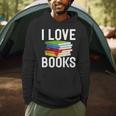I Love Books Librarian Men Hoodie