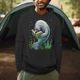 Manatee Reading Book Matching Bookworm Librarian Books Lover Men Hoodie