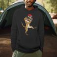 Meerkat Reading Books Men Hoodie
