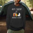 I Need Is Book & Cats Books Pet Lover Men Hoodie