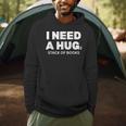 I Need a Hug Huge Stack Of Books Reading Book Lover Men Hoodie I Need a Hug Huge Stack Of Books Reading Book Lover Men Hoodie