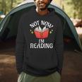 Not Now Im Reading Book Men Hoodie