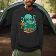 Octopus Reading Book Reading Bookworm Reader Men Hoodie Octopus Reading Book Reading Bookworm Reader Men Hoodie