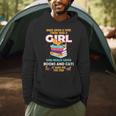 Once Upon A Time There Was A Girl Who Loves Books And Cats Men Hoodie