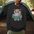 Owl Reading A Book Owls Wearing Glasses Librarian Men Hoodie Owl Reading A Book Owls Wearing Glasses Librarian Men Hoodie
