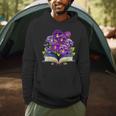 Pansies Flowers Book Pansy Floral Men Hoodie Pansies Flowers Book Pansy Floral Men Hoodie