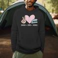 Peace Love Books Reading Men Hoodie