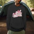Pink Bow Books And Cherries For Book Lover Girl Women Men Hoodie