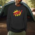 POW Comic Book Cartoon Pop Art Men Hoodie POW Comic Book Cartoon Pop Art Men Hoodie