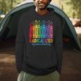 Radicalized By Basic Decency Rainbow Books LGBTQ Equality Men Hoodie