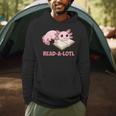 Read-A-Lotl Axolotl Books Reader Men Hoodie