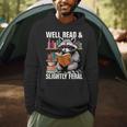 Well Read & Slightly Feral Raccoon Book Lover Graphic Men Hoodie Well Read & Slightly Feral Raccoon Book Lover Graphic Men Hoodie