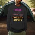 I Read Banned Books Pink-Yellow Literature Activist Men Hoodie