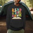 Read a Book Bruh English Teacher Groovy Retro Reading For Men Women Men Hoodie Read a Book Bruh English Teacher Groovy Retro Reading For Men Women Men Hoodie