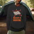 Read a Book Pentagram Satan Occult Goth Satanic Men Hoodie