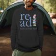 Read Because Books Are Brain Food Reading Rocks Literary Tee Men Hoodie