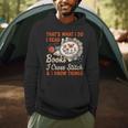 Read Books I Cross Stitch Sewing Stitcher Quilt Cross Stitch Men Hoodie