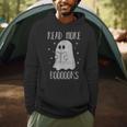 Read More Boooooks Cute Halloween Ghost Reading a Book Men Hoodie