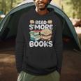 Read S'More Books Camping Reading Bookworm Book Lover Grunge Men Hoodie