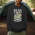 Read S'More Books Marshmallow Reading Smores Men Hoodie