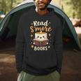 Read S'More Books Reading Campfire Camping Men Hoodie