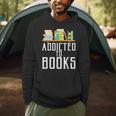 Reader & Library Apparel Addicted To Books Book Lover Men Hoodie