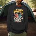Reading Book Lover School Librarian Bruh It's Library Day Men Hoodie Reading Book Lover School Librarian Bruh It's Library Day Men Hoodie