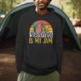 Reading Is My Jam Bookworm Book Reading Men Hoodie