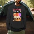 Reading Is My Jam I Love To Read Books Men Hoodie