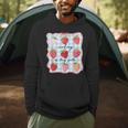 Reading Is My Jam Preppy Stawberry Bookworm Book Lover Nerd Men Hoodie