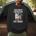 Reading Kids Cartoon Read Books Pet Bull Terrier Lover Men Hoodie Reading Kids Cartoon Read Books Pet Bull Terrier Lover Men Hoodie