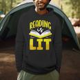 Reading Is Lit Bookworm Book Reading Men Hoodie Reading Is Lit Bookworm Book Reading Men Hoodie