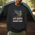 Reading Lover Easily Distracted By Dragons And Books Dragon Men Hoodie