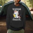Reading Is Magical Book Lover Unicorn English Teacher Girls Men Hoodie