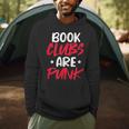 Reading Reader Bookworm Book Clubs Are Punk Men Hoodie