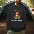 Reading Season Christmas Reindeer Bookworm Book Reader Men Hoodie