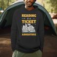 Reading Is A Ticket To Adventure Book Reader Lover Bookworm Men Hoodie