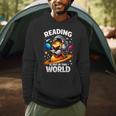 Reading Is Out Of This World Astronaut Book Lover Teacher Men Hoodie