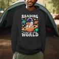 Reading Is Out Of This World Space Books Lover Kids Men Hoodie