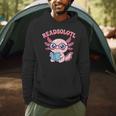 Readsolotl Axolotl Reading Book Bookworm Bookish Girls Kids Men Hoodie Readsolotl Axolotl Reading Book Bookworm Bookish Girls Kids Men Hoodie