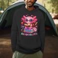 Readsolotl Axolotl Reading Book Lover Teacher Kids Men Hoodie