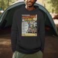 Retro Basketball Player Comic Book Style Dunker Graphic Men Hoodie