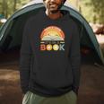 Retro Open Book Rainbow Reading Graphic Men Hoodie