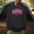 Retro Pink Coquette Bow Valentine Book Lover Varsity Men Hoodie Retro Pink Coquette Bow Valentine Book Lover Varsity Men Hoodie