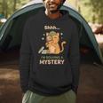 Shhh I'm Solving A Mystery Cat Detective Book Lover Men Hoodie
