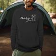 Star Wars The Book Of Boba Fett Silver Text Stack Men Hoodie
