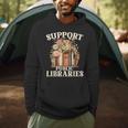 Support Public Libraries Floral Bookshelf Men Hoodie Support Public Libraries Floral Bookshelf Men Hoodie