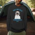 Tails And Tales Summer Reading 2021 Pug Dog Book Lovers Men Women Men Hoodie