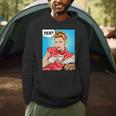 Tea Pop Art Comic Book Cartoon Tea Party Tea Lover Drinking Men Hoodie