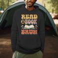 Teacher Book Lover Quote Read A Book Bruh Teaching Men Hoodie
